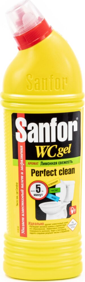 Sanfor Санфор WC средство для чистки и дезинфекции лимон 750 мл