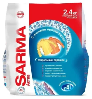 Сарма 2.4кг актив автомат универсал стиральный порошок