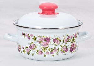 Кастрюля 3,0л  Китайская роза эмаль